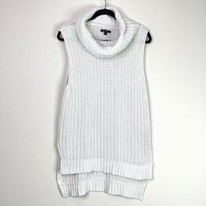 Ella Moss Kinley Silk Cotton Sleeveless Cowl Neck Sweater Women's Size Small